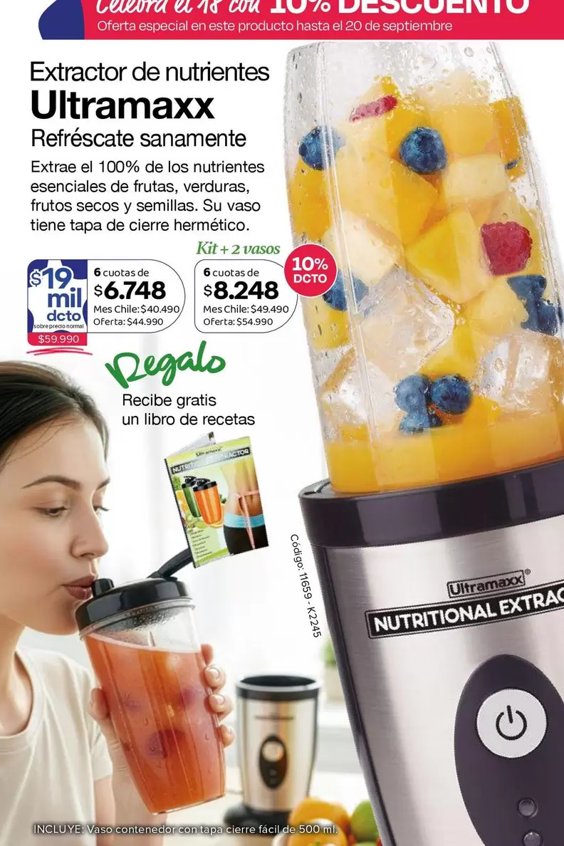 Extractor De Nutrientes Ultramaxx