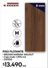 Piso Flotante Brown Warmia Walnut