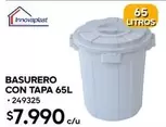 Basurero Con Tapa 65L