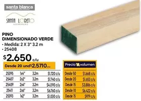 Pino Dimensionado Verde