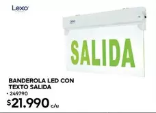 Banderola Led Con Texto Salida
