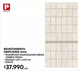 Revestimiento Simplisiama 6mm