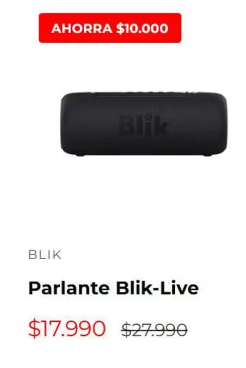 Parlante Blik-live