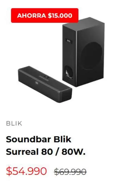 Soundbar Blik Surreal 80 / 80W
