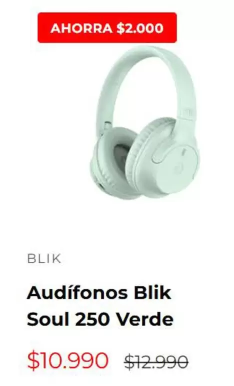 Audifonos Blik 250 Verde