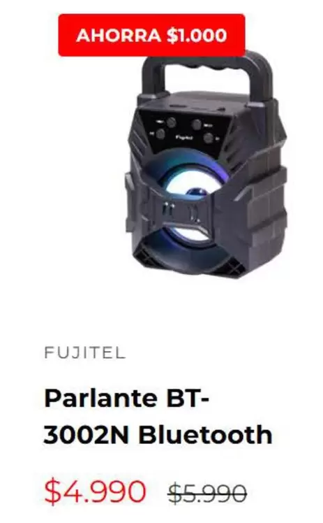 Fujitel - Parlante BT-3002N Bluetooth
