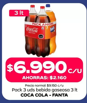 Coca Cola - Pack 3 Uds Bebida Gaseosa