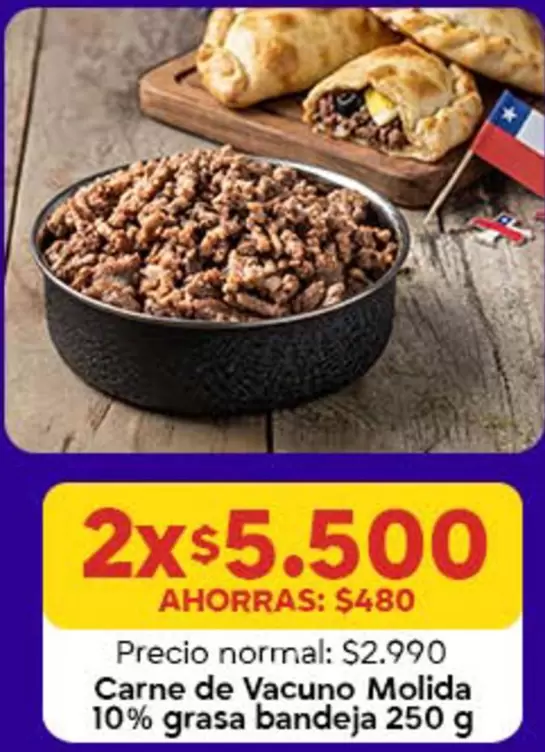 Carne De Vacuno Molida 10% Grasa Bandeja