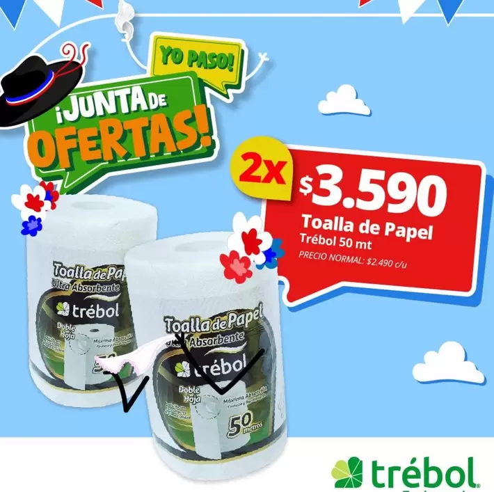 Trebol - Toalla De Papel