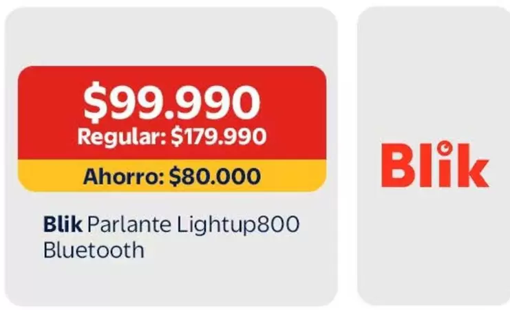 Blik Parlante Lightup800