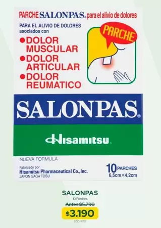 Salonpas - Para El Allvio De Dolores