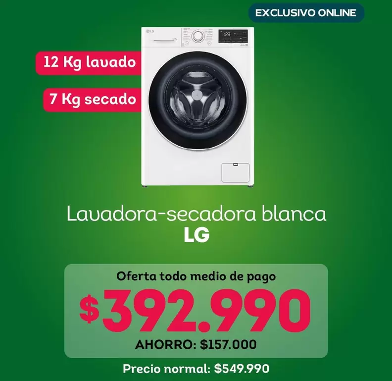 LG - Lavadora-secadora