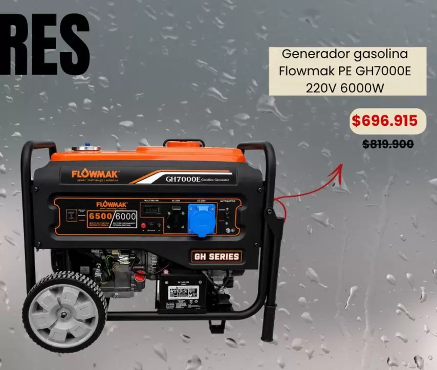 Power - Generador Gasolina Flowmak Pe Gh70006