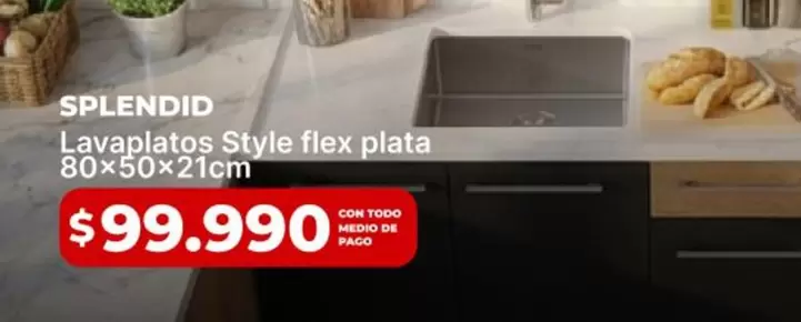 Splendid - Lavaplatos Style Flex Plata