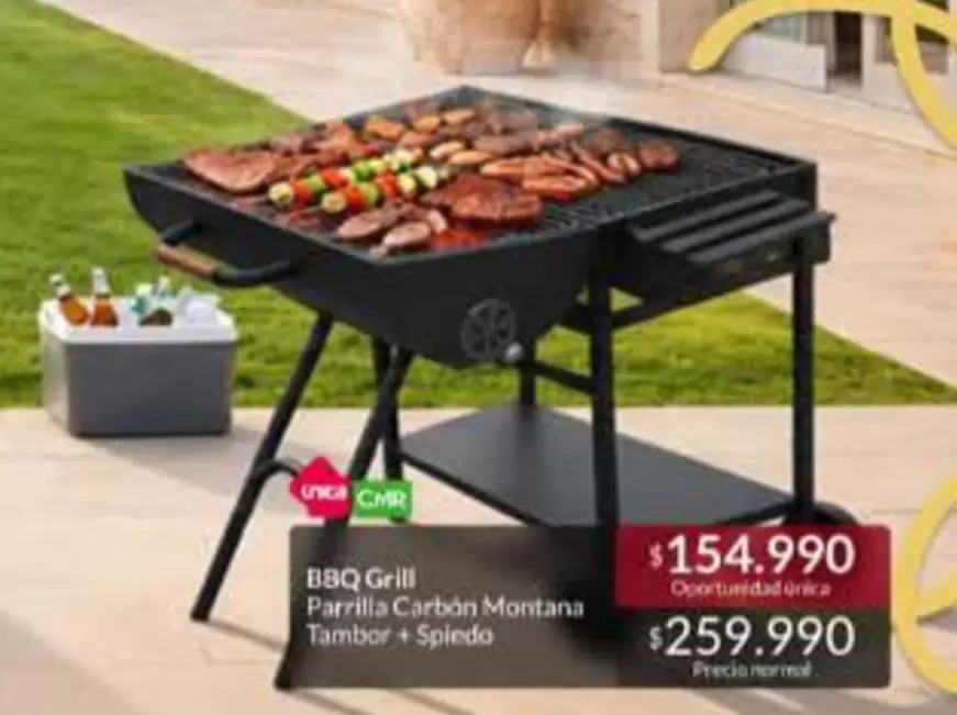 Bbq Grill Parrilla Carbon+Tankbar+Spiendo