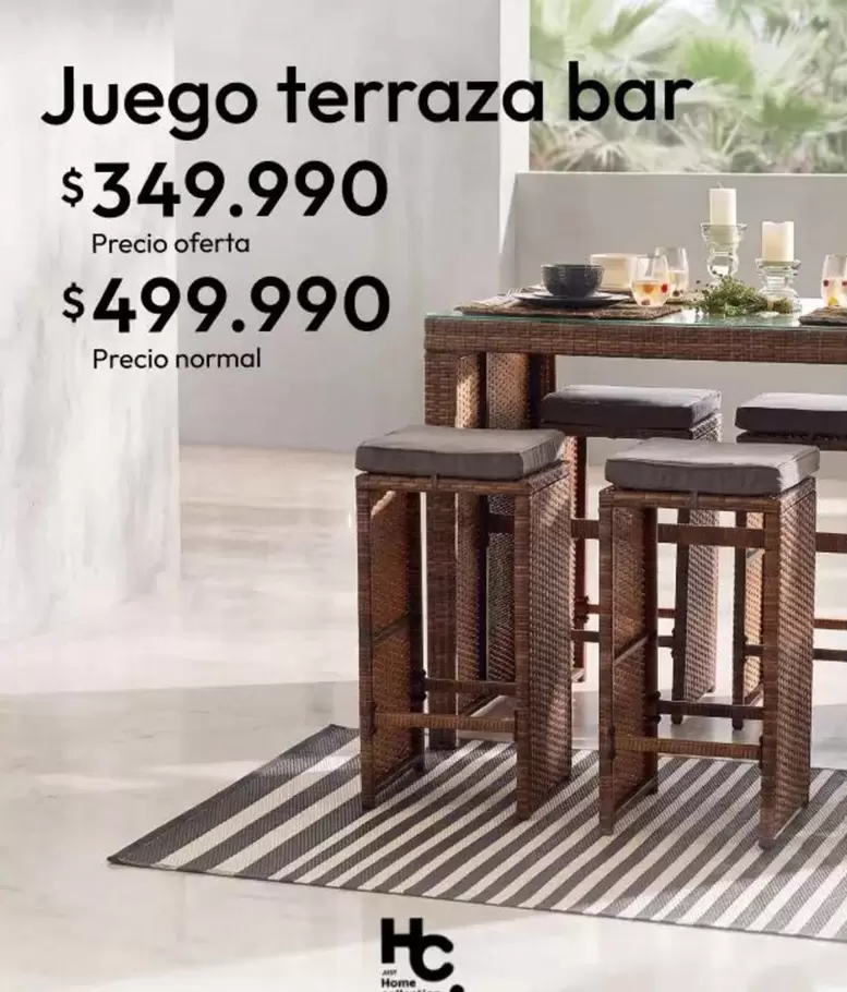 Juego Terraza Bar