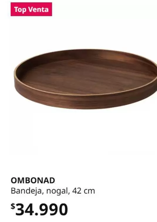 Ombonad Bandeja, Nogal, 42 Cm