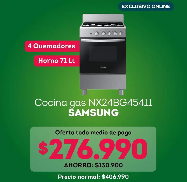 Samsung - Cocina Gas Nx24bg45411
