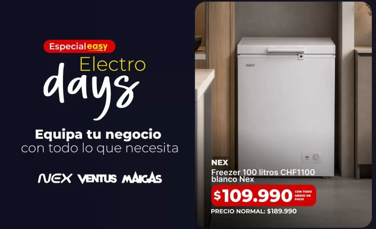 Nex - Frozenzel 100 Litros Blanco