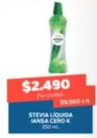 Iansa - Stevia Liquida Jansa Cero K