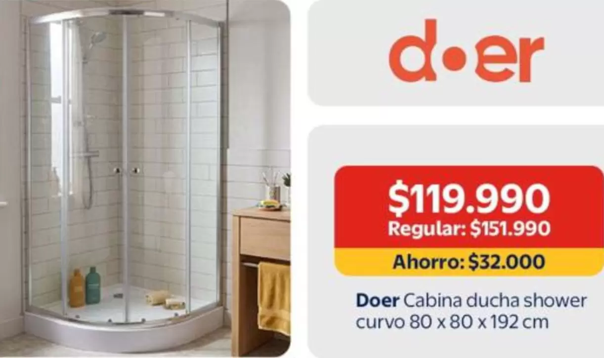 Dor Cabina Ducha Shower Curvo