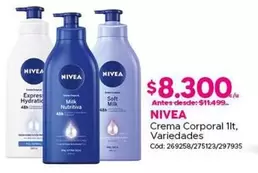 Nivea - Crema Corporal 1lt