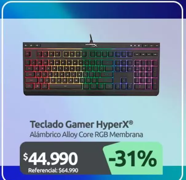 Hyperx - Teclado Gamer