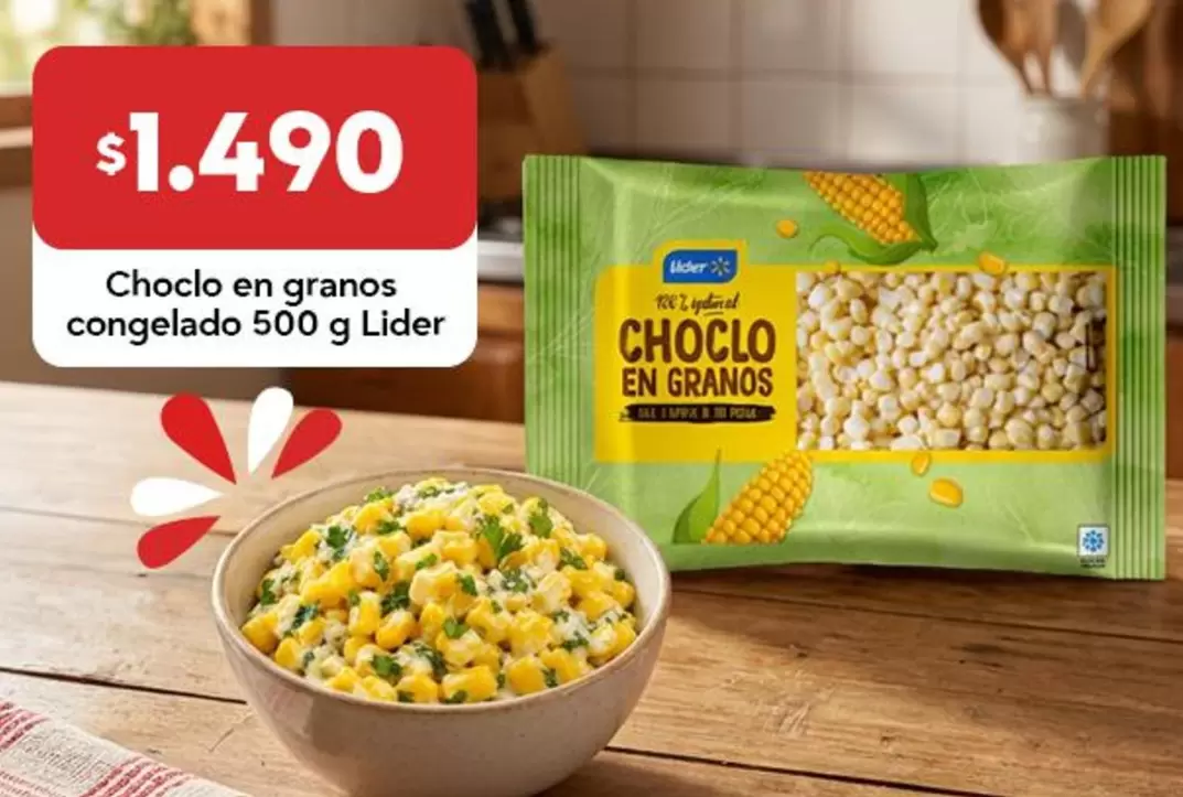 Lider - Choclo En Granos Congelado