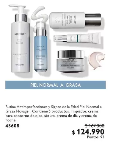 Novage - Rutina Antimperfecciones Y Signos De La Edad Piel Normal A Grasa +