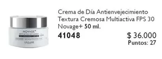 Novage - Crema De Día Antienvejecimiento Textura Cremosa Multiactiva FPS 30 +