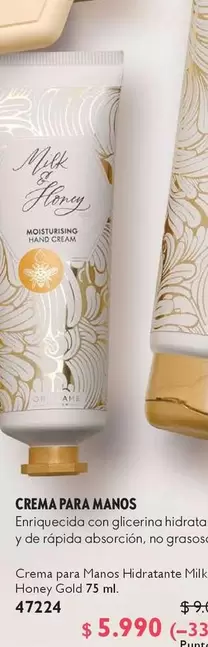 Gold - Crema Para Manos