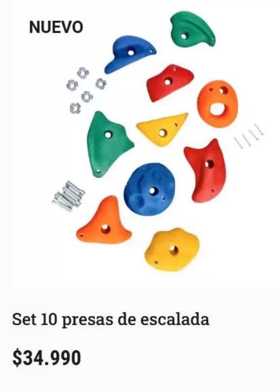 Set 10 Presas De Escalada