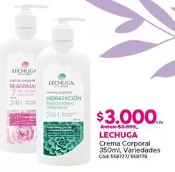 Lechuga Crema Corporal