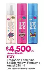 Itzy - Fragancia Femenina Splash Melow, Fantasy O Angel