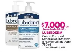 Lubriderm - Crema Corporal Reparacion Intensiva O Humectacion Diaria