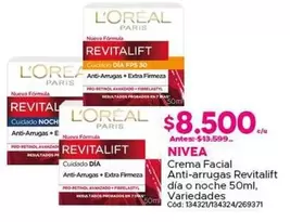 Nivea - Crema Facial Anti-arrugas Revitalift Dia O Noche