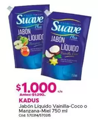 Kadus - Jabón Líquido Vainilla-coco O Manzana-miel