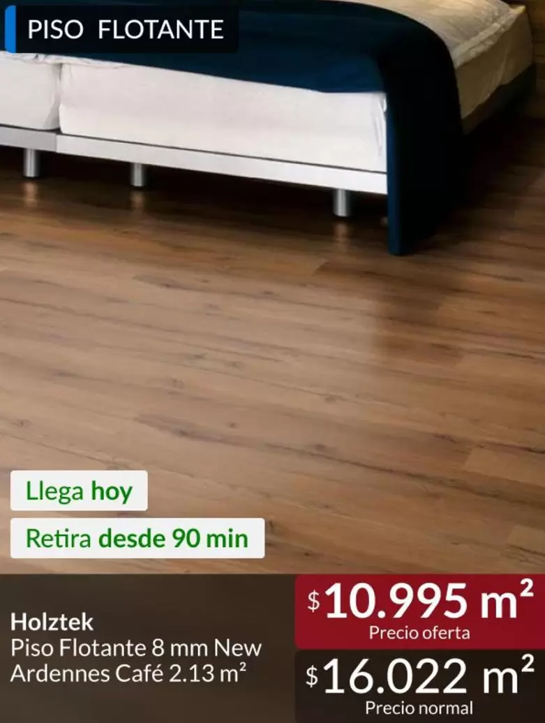 Holztek - Piso Flotante 8 Mm New Ardennes Cafe