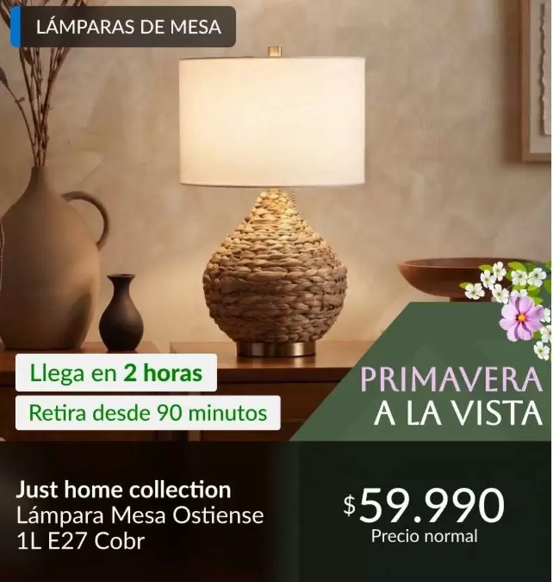 lámpara mesa ostiense