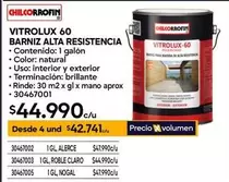 Chilcorrofin - Vitrolux 60 Barniz Alta Resistencia