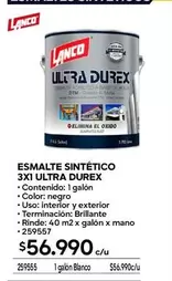 Lanco - Esmalte Sintetico 3x Ultra Durex