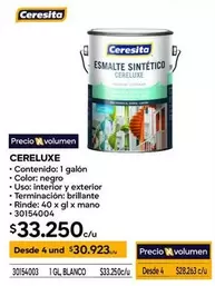 Ceresita - Contenido