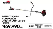 Toyama - Desbrozadora Combustion JTBC43X 1.7 HP 42,7 Cc