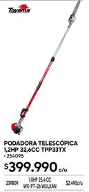 Toyama - Podadora Telescopica 1,2hp 323,6cc TPP33TX