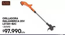 Black & Decker - Orilladora Inalámbrica 20v Lst201-b2c