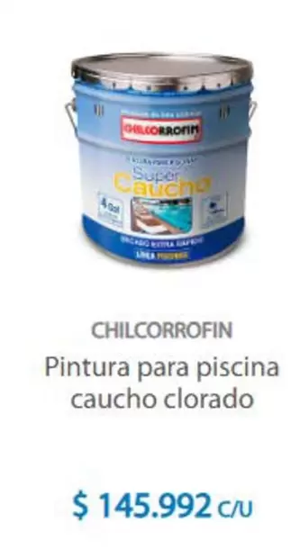Chilcorrofin - Pintura Para Piscina Caucho Clorado