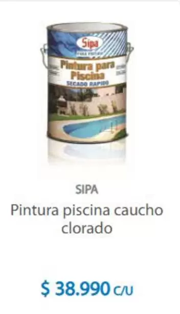 Sipa - Pintura Piscina Caucho Clorado