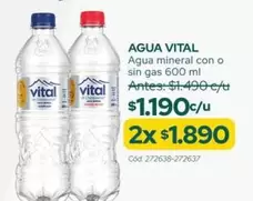 Vital - Agua Mineral Con O Sin Gas