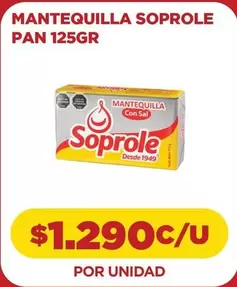Pan - Mantequilla Soprole