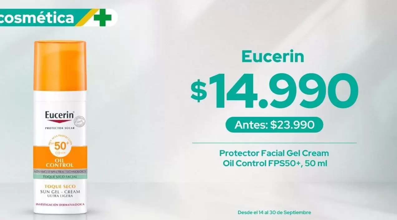 Eucerin - Protector Facial Gel Cream Oil Control FPS50+